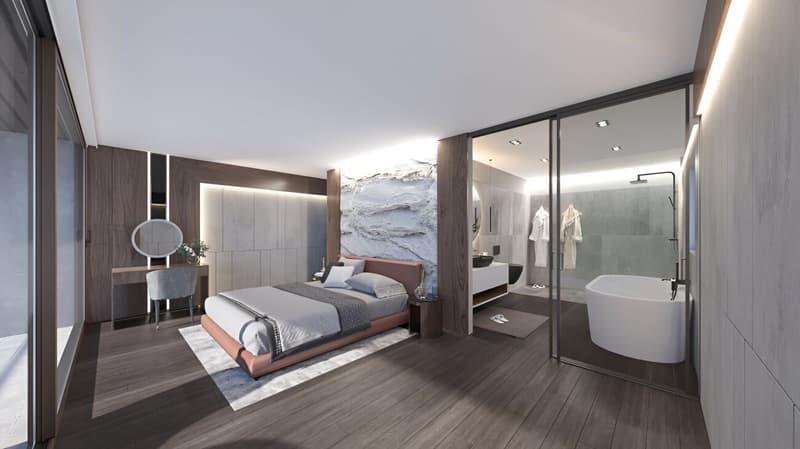 Moderno ed esclusivo attico di 4.5 locali con spettacolare vista lago, giardino e piscina privata (4)
