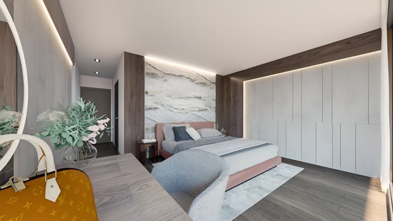 Moderno e prestigioso appartamento di 4.5 locali con terrazza, giardino privato attrezzato e spettacolare vista lago (3)