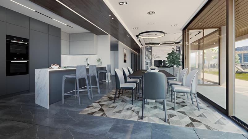 Moderno e prestigioso appartamento di 4.5 locali con terrazza, giardino privato attrezzato e spettacolare vista lago (2)