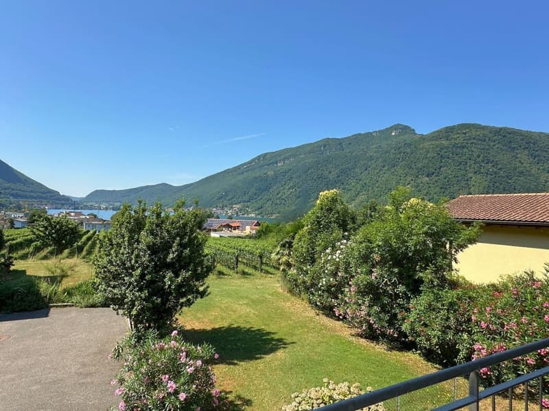 Interessante casa unifamiliare nel verde, con grande locale hobby/garage e parziale vista lago (18)