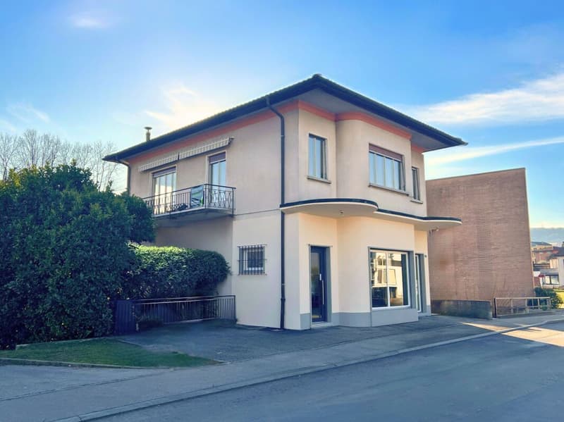 Ampia proprietà residenziale-commerciale con giardino (1)