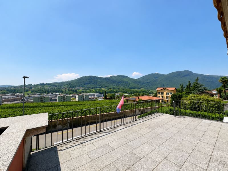 Splendida villa uni-bifamiliare con giardino curato, ottima esposizione e vista aperta (27)