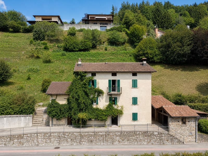 Caratteristico immobile da ristrutturare con grande terreno edificabile annesso e ulteriori 3 lotti boschivi (2)