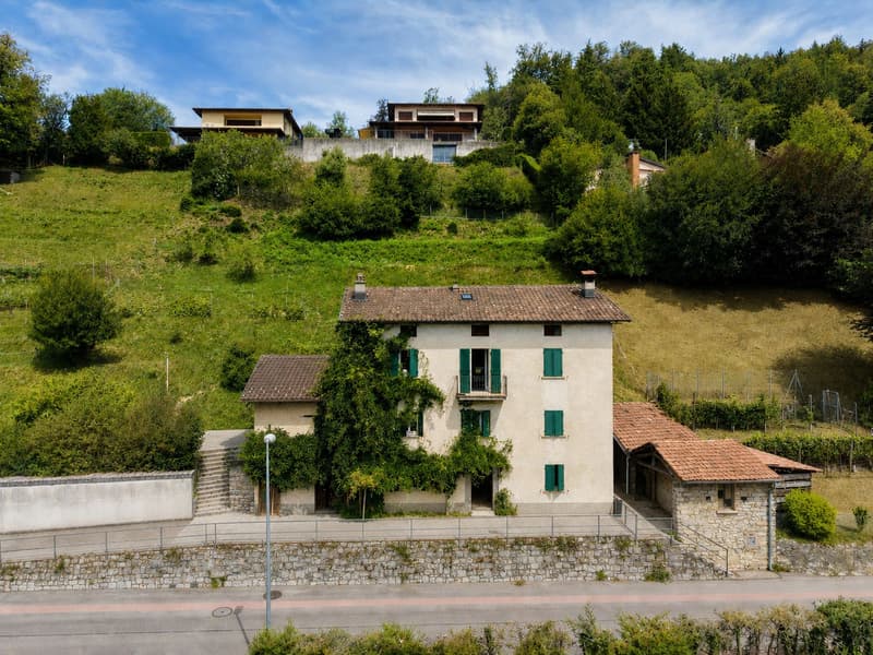 Grande terreno edificabile con costruzione esistente e ulteriori 3 lotti boschivi (1)