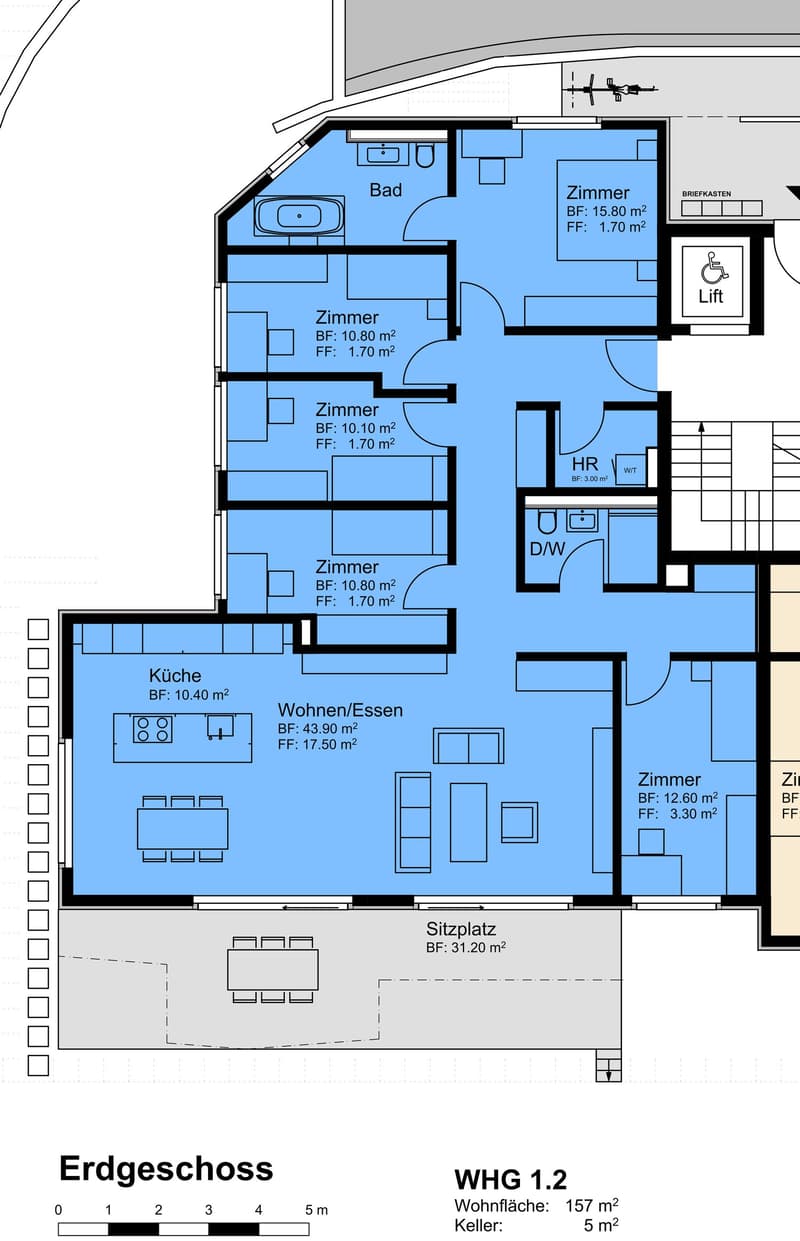 Moderne 6.5-Zimmer-Neubauwohnung im Erdgeschoss in Bülach (7)