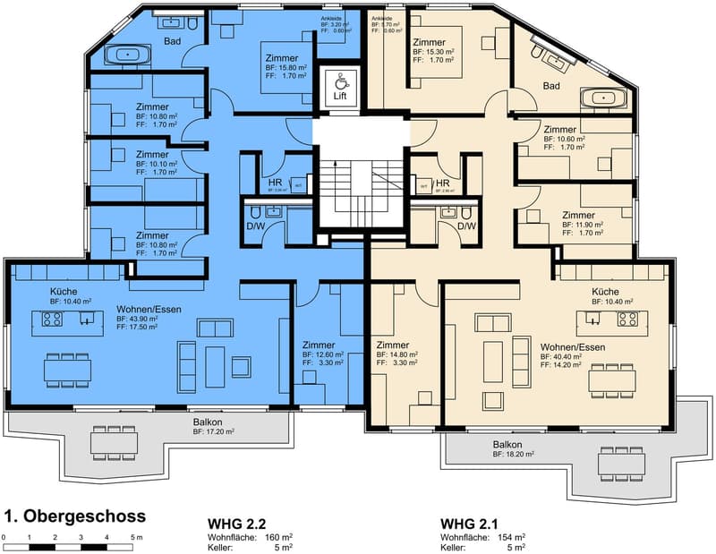 Moderne 5.5-Zimmer-Neubauwohnung im 1. Obergeschoss in Bülach (6)