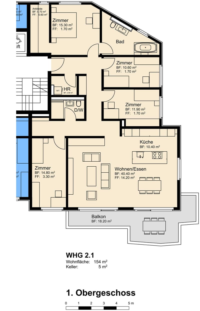 Moderne 5.5-Zimmer-Neubauwohnung im 1. Obergeschoss in Bülach (7)
