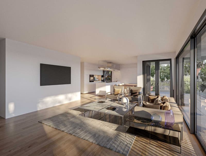 Appartements de 3,5 pièces dans une nouvelle résidence. Finitions au gré du preneur. (5)
