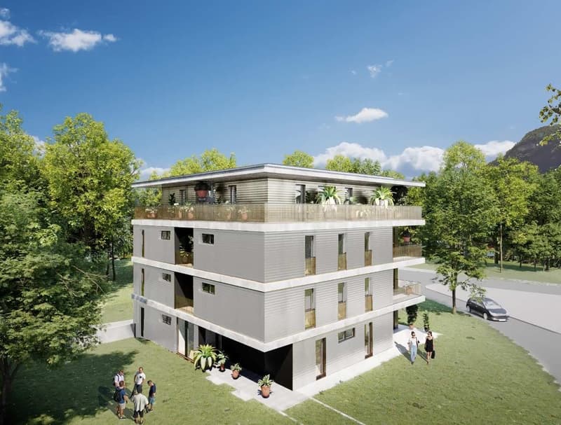 Appartements de 3,5 pièces dans une nouvelle résidence. Finitions au gré du preneur. (2)