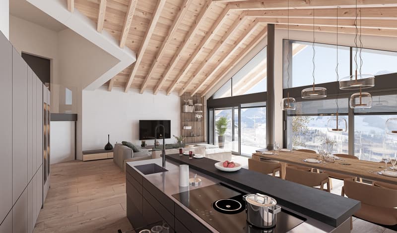 Chalets d'architecte de 4,5 pièces à Châtel-sur-Montsalvens (13)