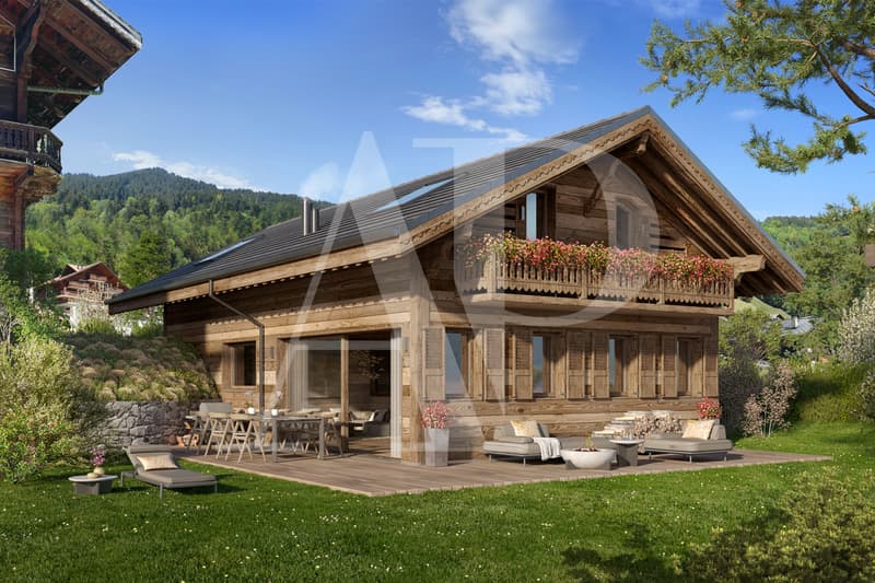 Magnifique chalet neuf sur plan au cœur de Champéry (1)