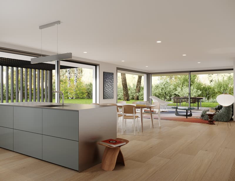 VILLA CONTEMPORAINE 5.5 PCE - VENTE SUR PLANS - PC EN FORCE (3)