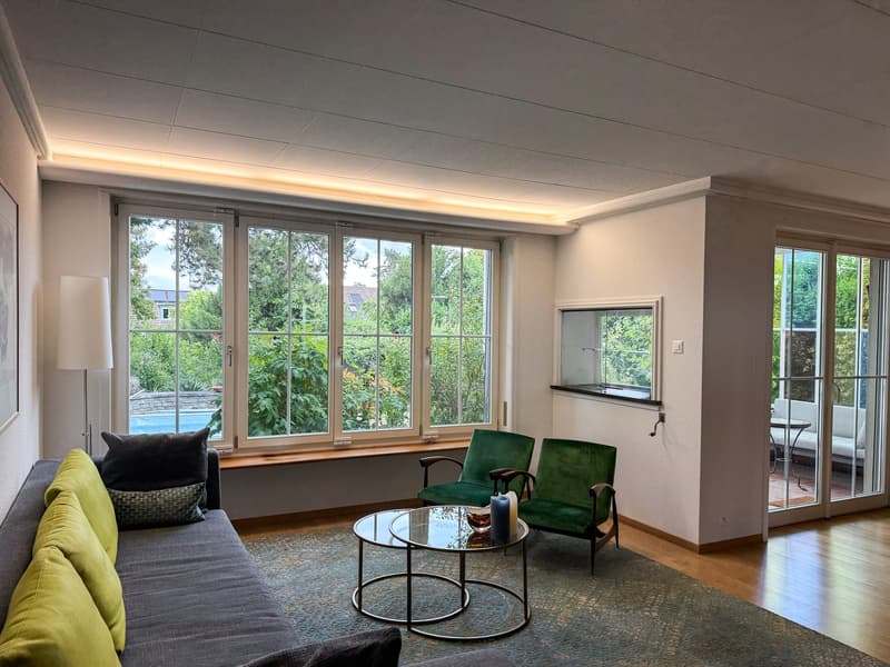 6.5-Zimmer-Doppeleinfamilienhaus mit grossem Garten, Pool und Weitsicht (5)