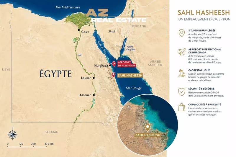 SAHL HASHEEH EGYPTE APPARTEMENT DE PRESTIGE VUE MER 450 OOO EURO (4)