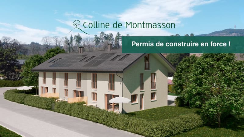 Maison mitoyenne neuve de 5.5 pièces à Marsens – dernier lot - permis de construire en force! (1)