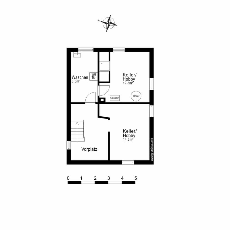 Grundriss Untergeschoss