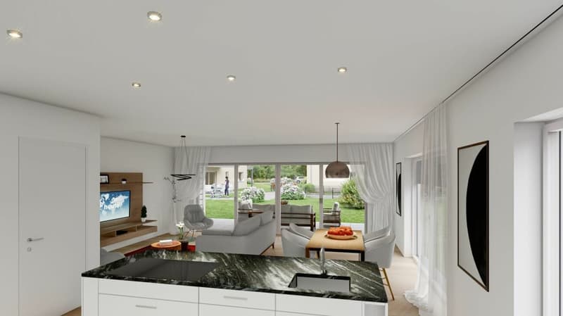 Neubau 6.5-Zi.-Doppeleinfamilienhaus mit Garten in Saland (1)