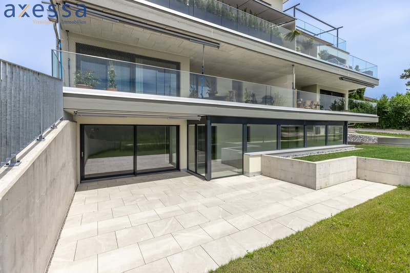 4.5-Zimmer-Gartenwohnung mit Wintergarten und grossem Gartenbereich in Obfelden (1)