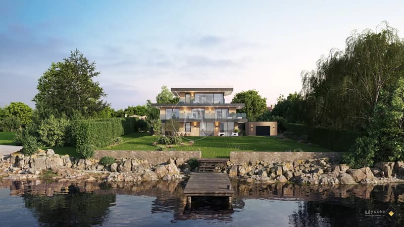 Land and project for an exceptional waterfront villa (1)