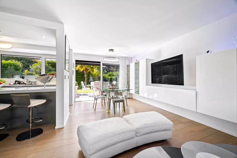 Superbe propriété contemporaine au calme, à Thônex (9)