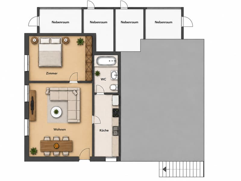 2-Zimmerwohnung zu vermieten (1)