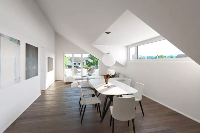 "Wohnen Éléganze" 3.5 Zimmer Dachgeschosswohnung in beliebten Quartier (1)