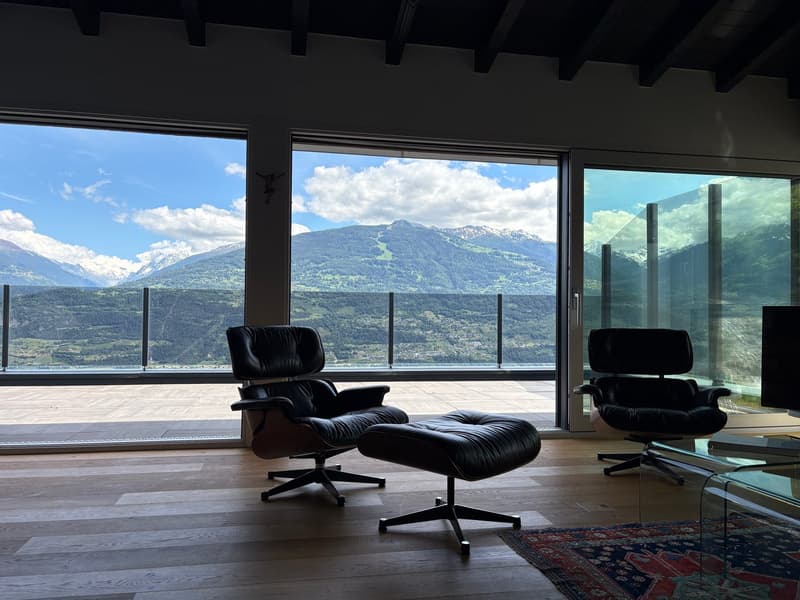Savièse (VS) Magnifique attique de deux chambres en suite  avec vue panoramique sur les montagnes (4)