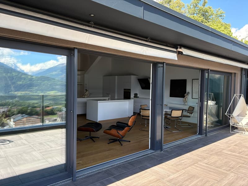 Savièse (VS) Magnifique attique de deux chambres en suite  avec vue panoramique sur les montagnes (15)
