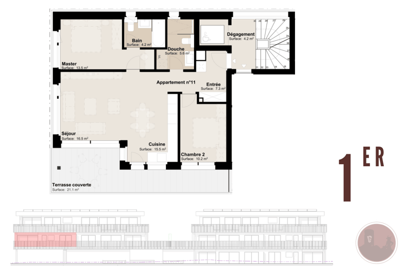 Appartement neuf de 3.5 pièces avec terrasse à Martigny (3)