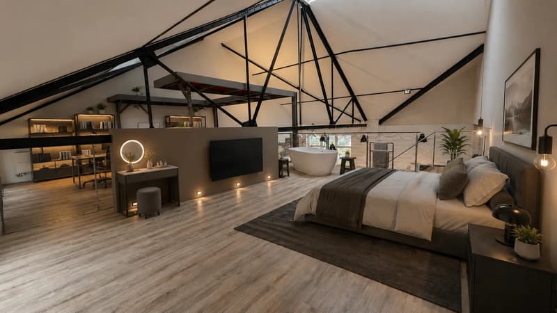 Modernes, spektakuläres Loft mit Seeblick und einer Höhe bis zu 8 Meter (13)