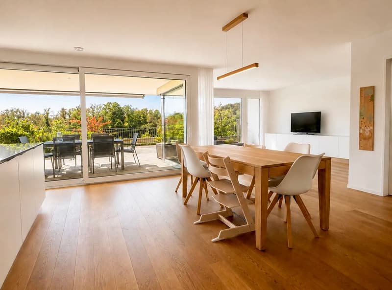 Grosszügige 4.5-Zimmer-Terrassenwohnung mit Aussicht auf die Reuss und das Naturschutzgebiet (3)