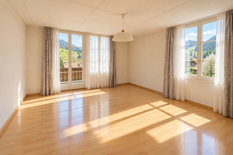 Wohnen Lauterbrunnen: 4 Zimmer, neue Küche /grosser Balkon (4)