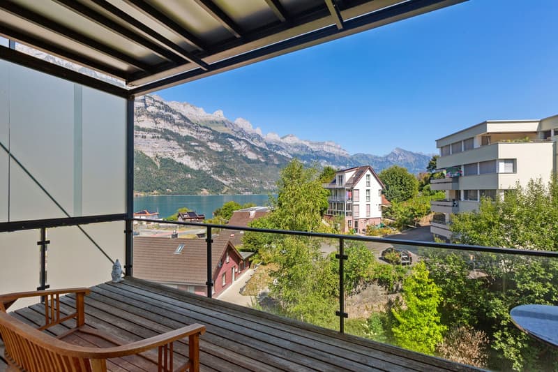 Grosse Loft-Wohnung am Walensee mit Blick auf die Churfirsten (1)