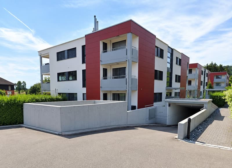 Moderne 4½ Zimmerwohnung mit sonnigem Balkon und schöner Aussicht (1)