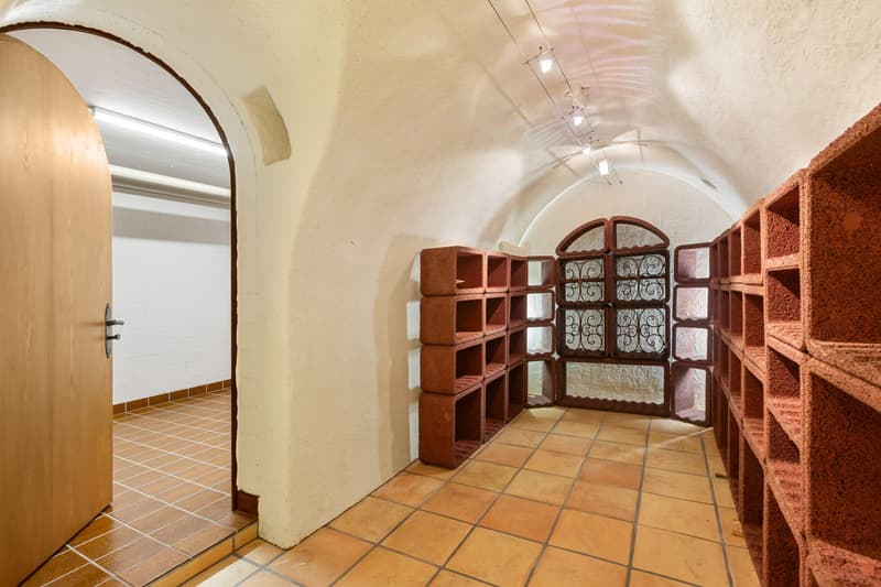 Geräumiger Weinkeller 11 m² und Kellerraum      15 m² im UG
