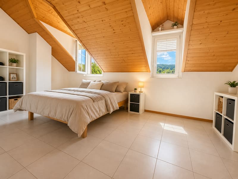 Superbe duplex avec terrasse et cheminée au c?ur du Bourg du Landeron (7)