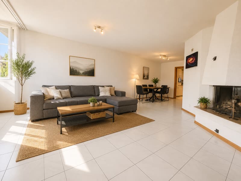 Superbe duplex avec terrasse et cheminée au c?ur du Bourg du Landeron (5)