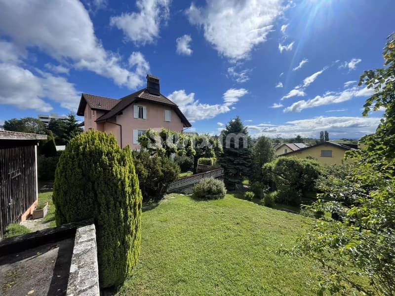 Maison mitoyenne 7 pièces avec jardin, vue sur les Alpes et le lac (1)