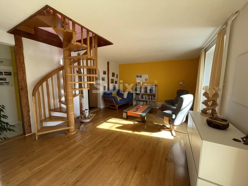 Maison mitoyenne 7 pièces avec jardin, vue sur les Alpes et le lac (3)
