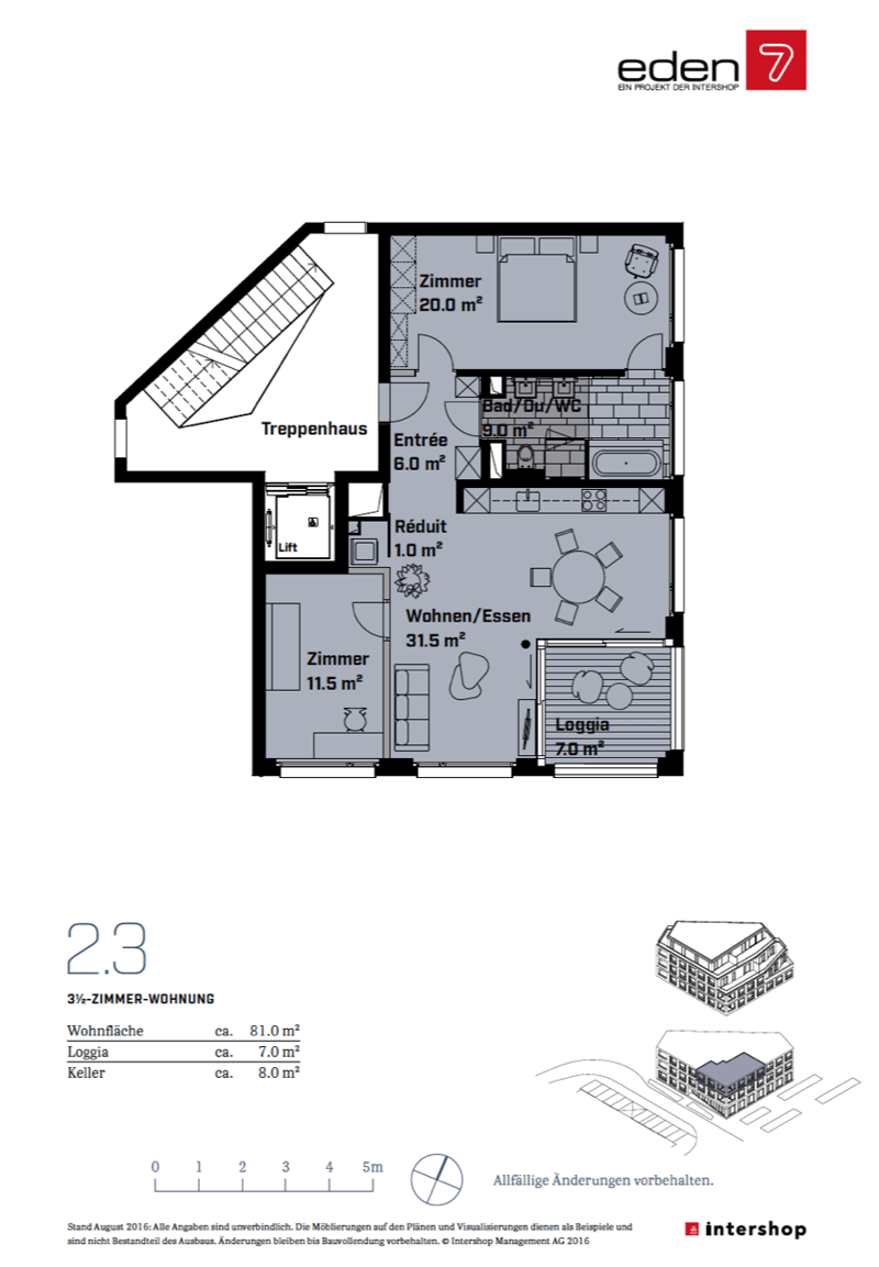 Möblierte 3.5-Zimmer-Wohnung mit Loggia in Zürich-Sihlcity (15)