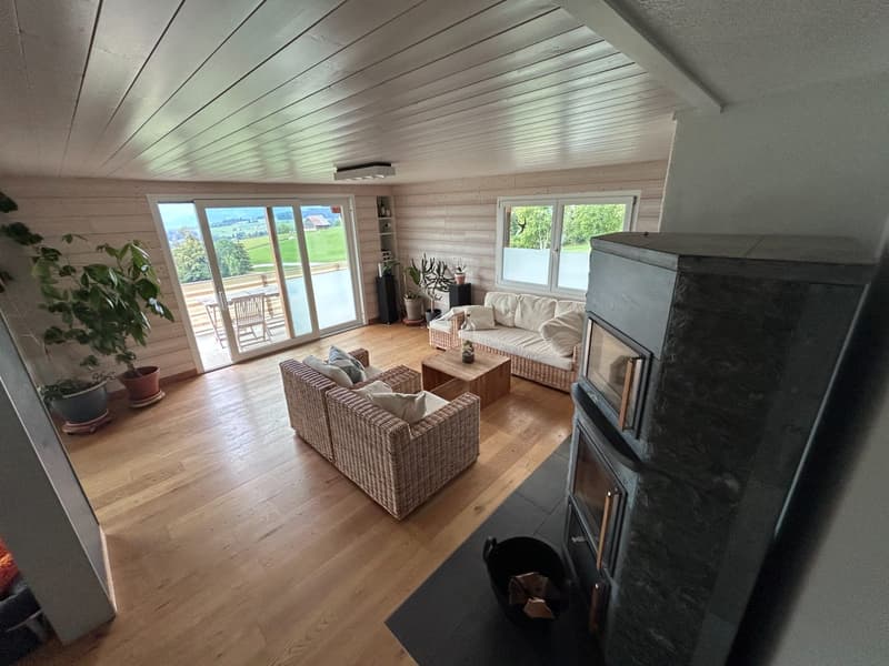 Rare à la vente – Chalet d’exception avec vue panoramique et calme absolu (8)