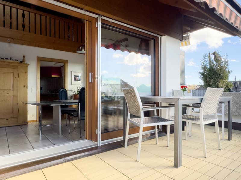 Balkon mit Schiebetüre