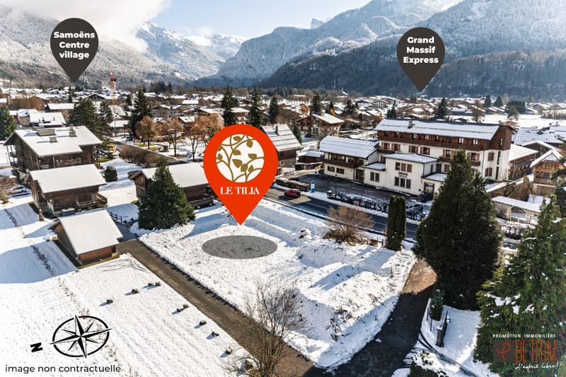 SAMOËNS – Magnifique 2 pièces cabine de 53 m² avec terrasse et jardin – Prix de lancement (4)