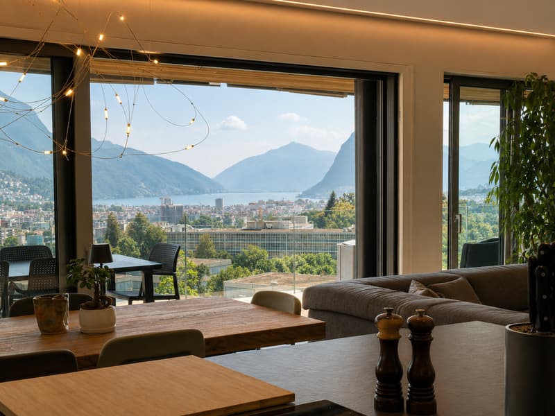 Vivere sopra Lugano - esclusivo appartamento di design con terrazza panoramica (8)