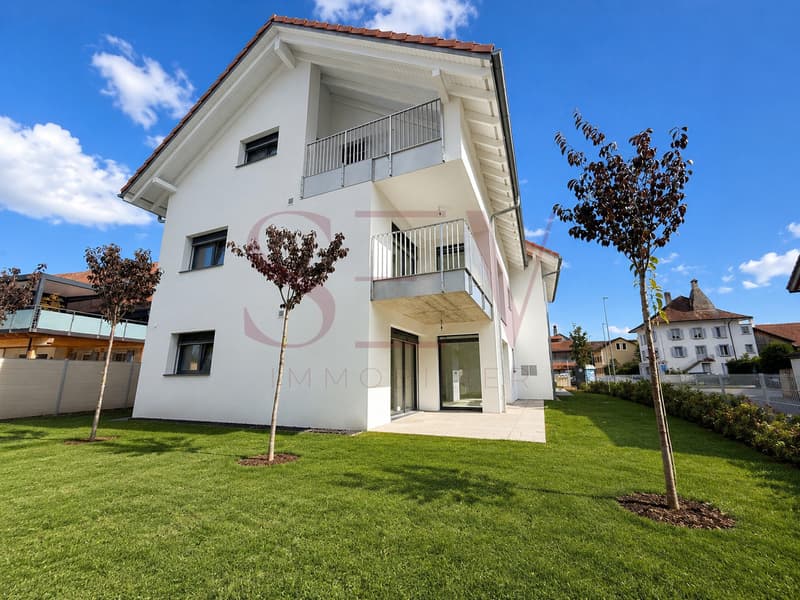 PORTES OUVERTES, Superbe 3.5 pièces neuf avec terrasse & jardin, lot 1 (1)