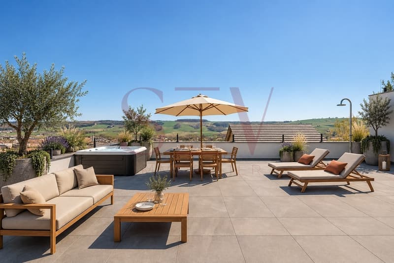 VILLA CONTEMPORAINE DE 5.5 PIÈCES AVEC UNE VUE PANORAMA SUR LUCENS (1)