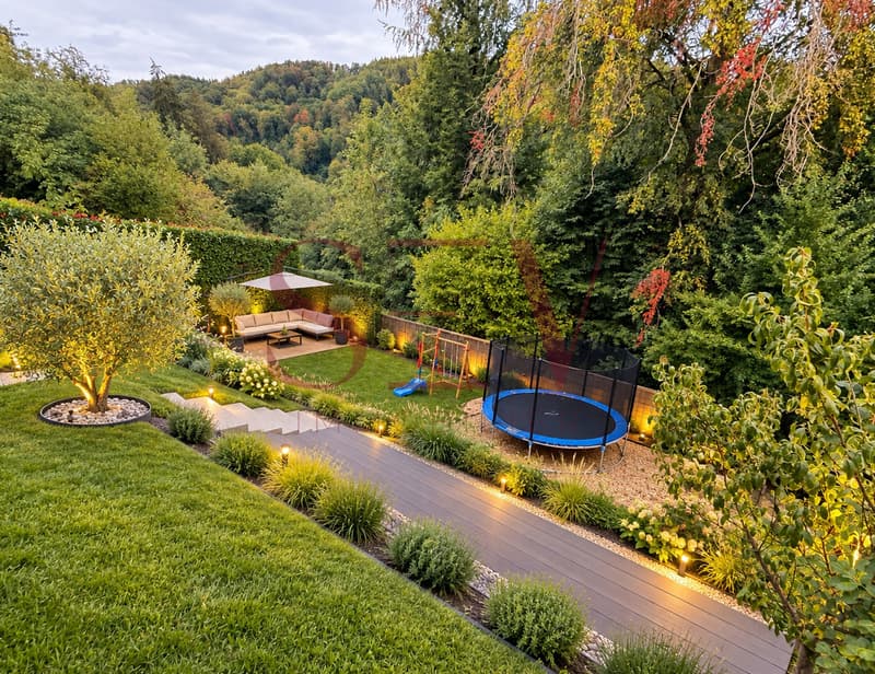 Jardin d'env. 200m2 - Après