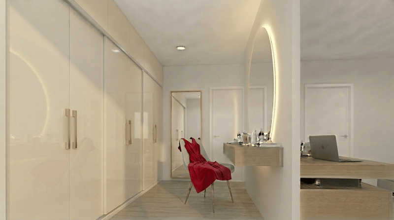 Aureus 1 - Ankleidebereich im Elternschlafzimmer
