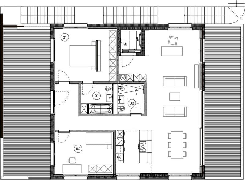 3.5-Zimmer-Attikawohnung mit 74 m² Terrassen und Seesicht – exklusive Privatsphäre in Kriens (4)