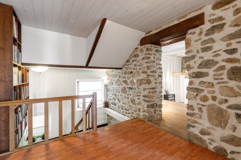 Duplex de caractère dans une ferme du XIXe siècle, face au Léman et aux Alpes (3)